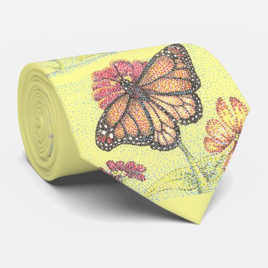 Monarch Butterfly se nourrit de Cravate de fleurs (Roulé)