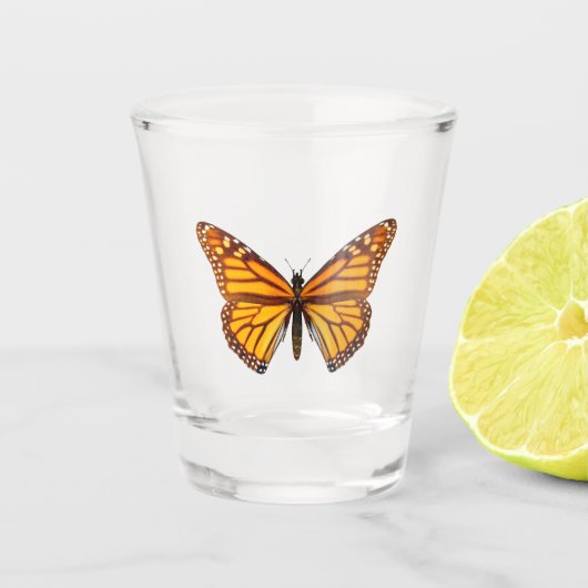 Monarch Butterfly Shot Glas (Voorkant)