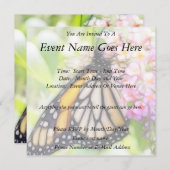 Monarch Butterfly Sipping Nectar Kaart (Voorkant / Achterkant)