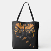 Monarch Butterfly Skulls Canvas tas (Achterkant)