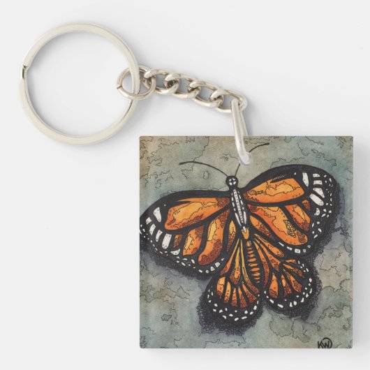 Monarch Butterfly Sleutelhanger (Voorkant)