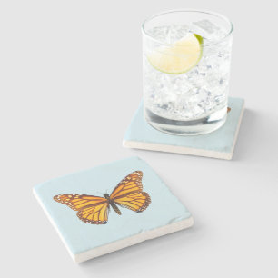 Monarch Butterfly Stenen Onderzetter