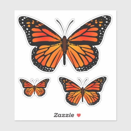 Monarch Butterfly Sticker (Vel)