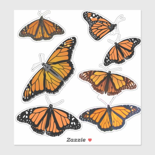 Monarch Butterfly Sticker (Vel)