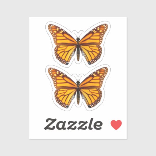 Monarch Butterfly Sticker (Vel)