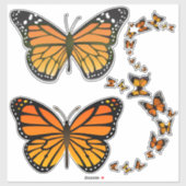Monarch Butterfly Sticker Collectie (Vel)