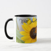 Monarch Butterfly & Sunflower Black Mok (Links)