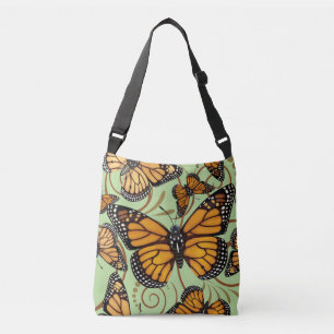 Monarch Butterfly Swirl Crossbody Tas