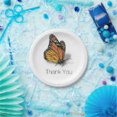 Monarch Butterfly tekst Papieren Bordje (Feest)