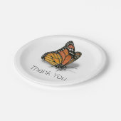 Monarch Butterfly tekst Papieren Bordje (Gekanteld)
