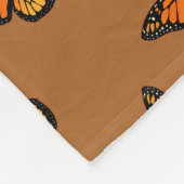 Monarch Butterfly Thema Fleece Deken (Hoek)