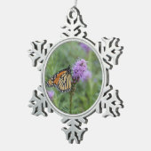 Monarch Butterfly Tin Sneeuwvlok Ornament (Rechts)