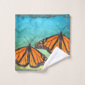Monarch Butterfly Towel Set Bad Handdoek (Wasdoekje)
