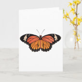 Monarch Butterfly Wenskaart Kaart (Gele Bloem)