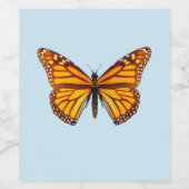 Monarch Butterfly Wijn Etiket (Enkel label)