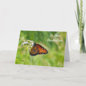 Monarch Butterfly Wildflowers Blessings Afstuderen Kaart (Voorkant)
