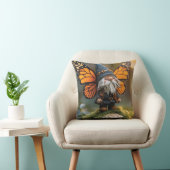 Monarch Butterfly Winged Gnome - Fantasy Creature Kussen (Stoel)