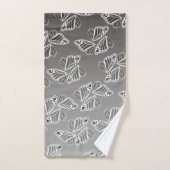 Monarch Butterfly Wings Ombre Warm Monochrome (Serviette à main)