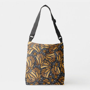 Monarch Butterfly Wings Patroon Crossbody Tas