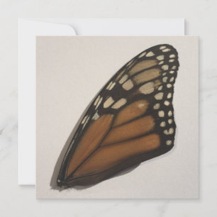 Monarch Butterfly wingt op papier Feestdagenkaart