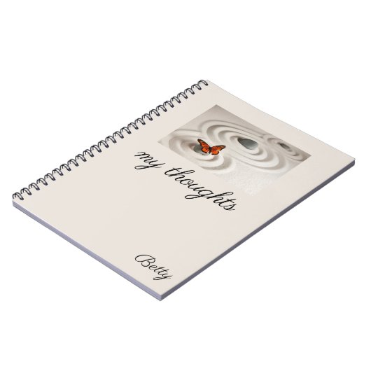 Monarch Butterfly Zen Garden Carnet 6,5 x 8,75 (Côté gauche)