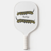Monarch caterpijler cartoon illustratie pickleball paddle (Voorkant)