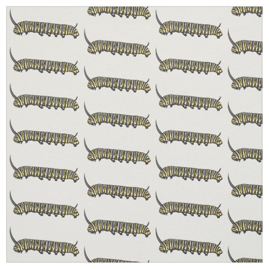 Monarch caterpijler cartoon illustratie stof (Swatch)