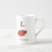 Monarch en Ladybug Porselein Kop (Rechts)