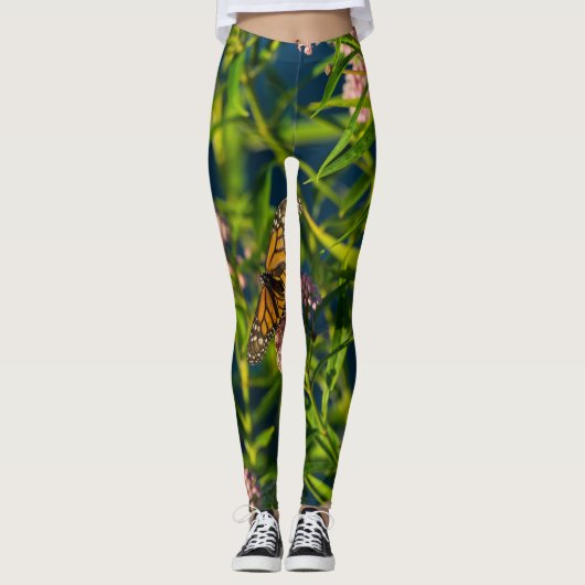 Monarch en molenroos leggings (Voorkant)