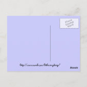 Monarch en Salvia Briefkaart (Achterkant)