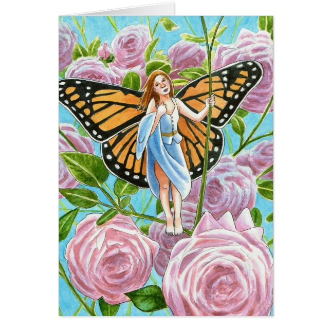 Monarch Fairy tussen de Rozen (Voorkant)