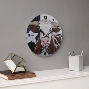 Monarch of the Rangeland Schilderij van Alfred Fox Grote Klok