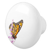 Monarch op lavendel keramische knop (Rechts)