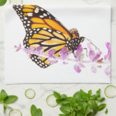 Monarch op lavendel theedoek (Gevouwen)