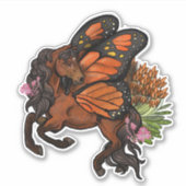 Monarch Pixie Horse Pegasus Sticker (Voorkant)