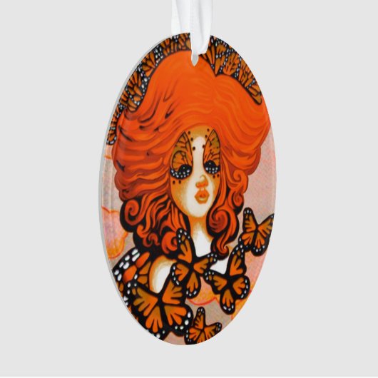 Monarch Queen Butterfly Fairy Ornament (devant)