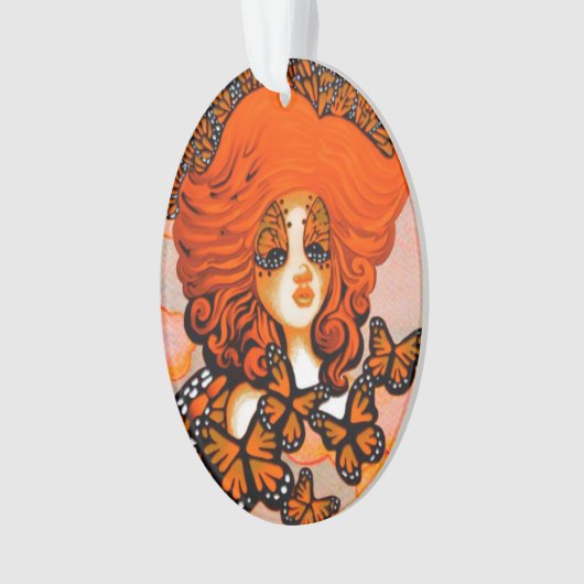 Monarch Queen Butterfly Fairy Ornament (devant)
