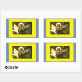 Monarch Rechthoekige Sticker (Vel)