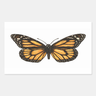 Monarch Rechthoekige Sticker