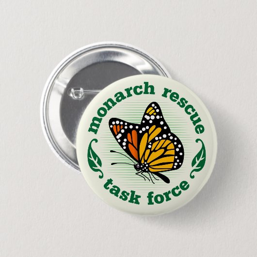 Monarch Rescue Task Force Ronde Button 5,7 Cm (Voorkant /achterkant)