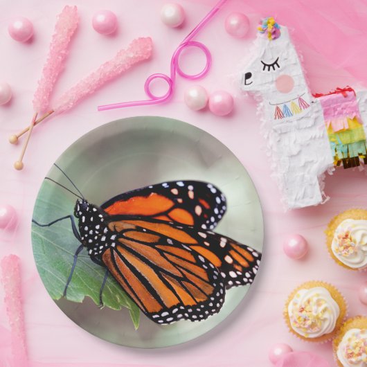 Monarch resting papieren bordje (Feest)