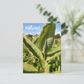 Monarch rups op Milkweed Briefkaart (Staand voorkant)