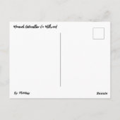 Monarch rups op Milkweed Briefkaart (Achterkant)