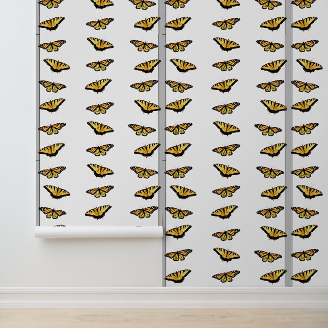 Monarch Swallowtail Butterfly Peel Stick Wallpaper Behang (Applicatie)