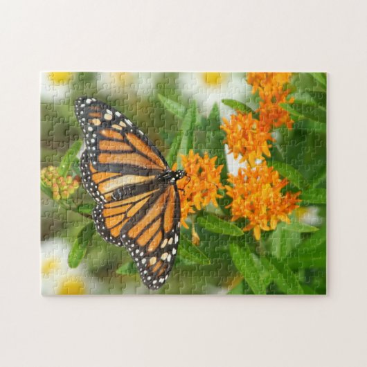 Monarch van Butterfly Weed Jigzaag Puzzle Legpuzzel (Horizontaal)
