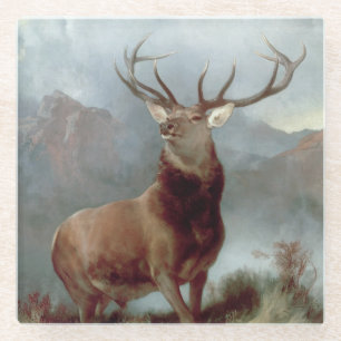 Monarch van de Glen, 1851 Glazen Onderzetter