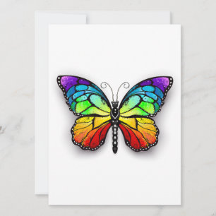 Monarch van regenboogvlinders aankondiging
