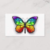 Monarch van regenboogvlinders advieskaart (Voorkant)