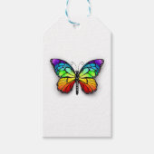 Monarch van regenboogvlinders cadeaulabel (Voorkant)