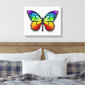 Monarch van regenboogvlinders canvas afdruk (Insitu (Slaapkamer))